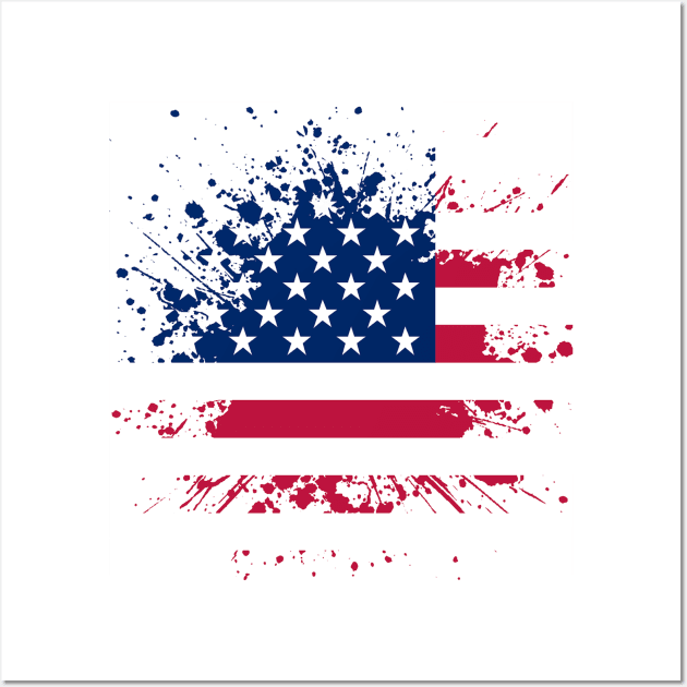 American Flag Wall Art by today